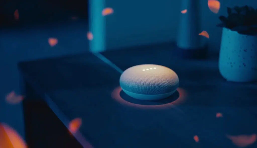 Speaker google home e conexão com as lâmpadas philips hue