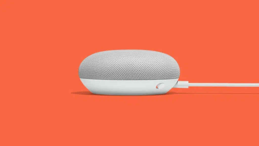 Google nest mini que possui o google assistente integrado