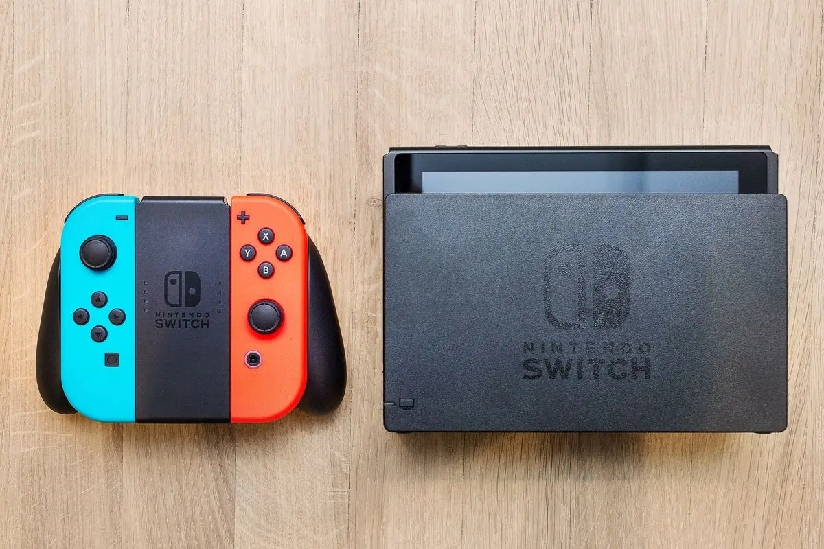 Nintendo switch with dock. 0