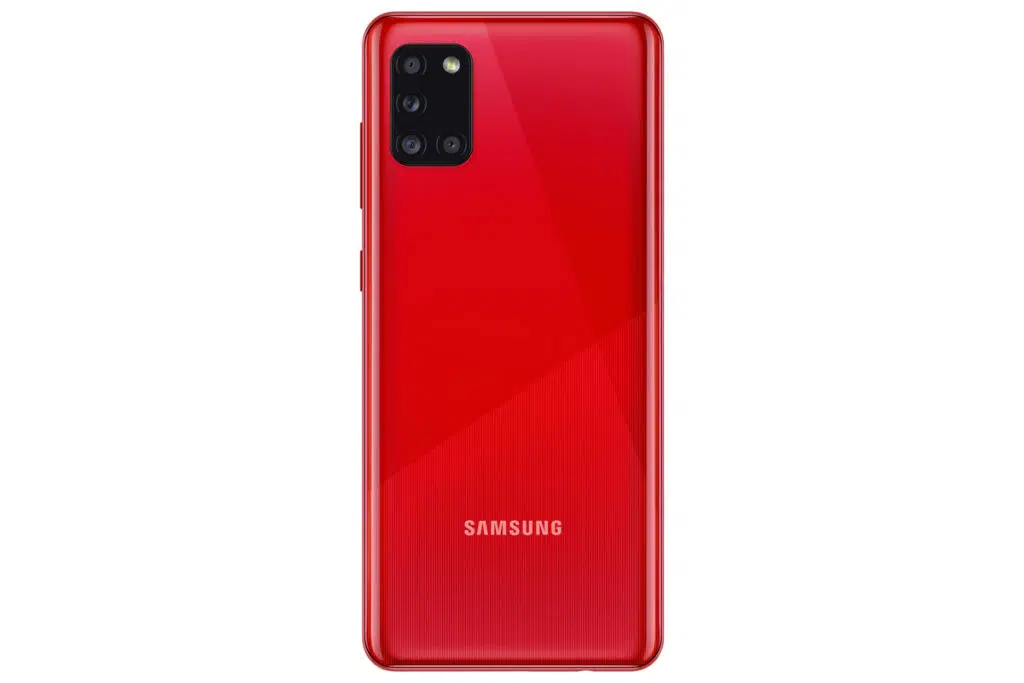 Galaxy a31 vermelho