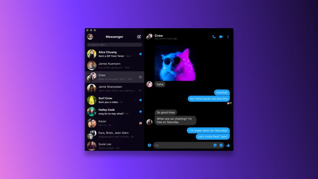 Facebook lan a Messenger para Mac e Windows - 19