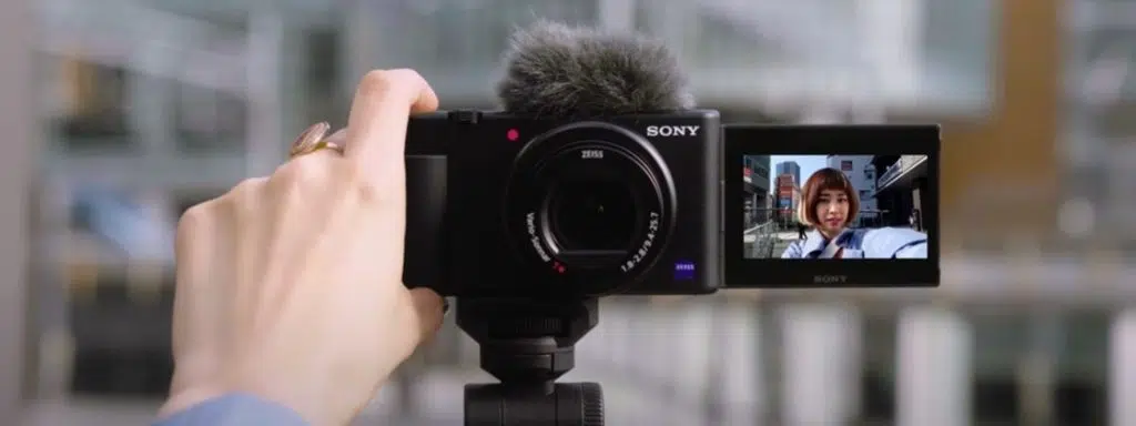 Nova sony zv-1 em gravação