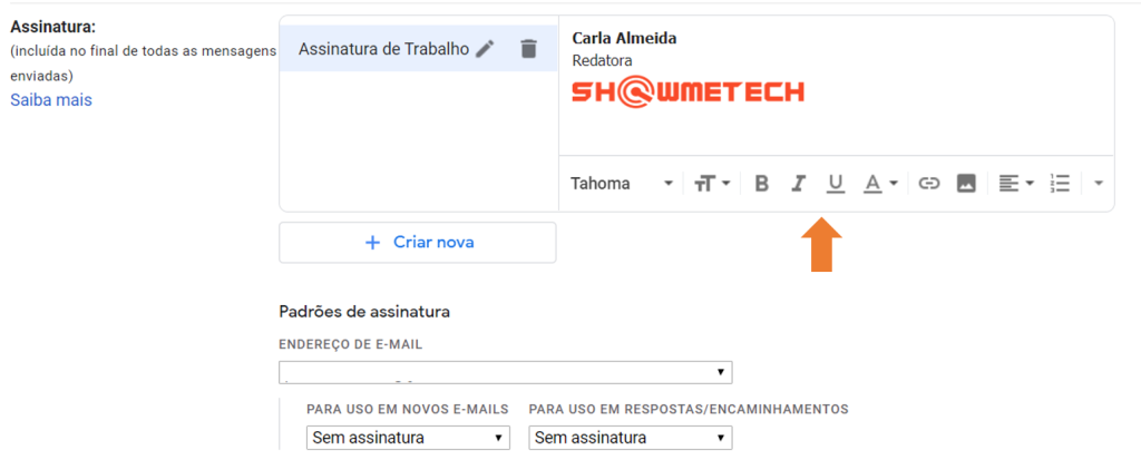 Como colocar assinatura no Gmail  - 97