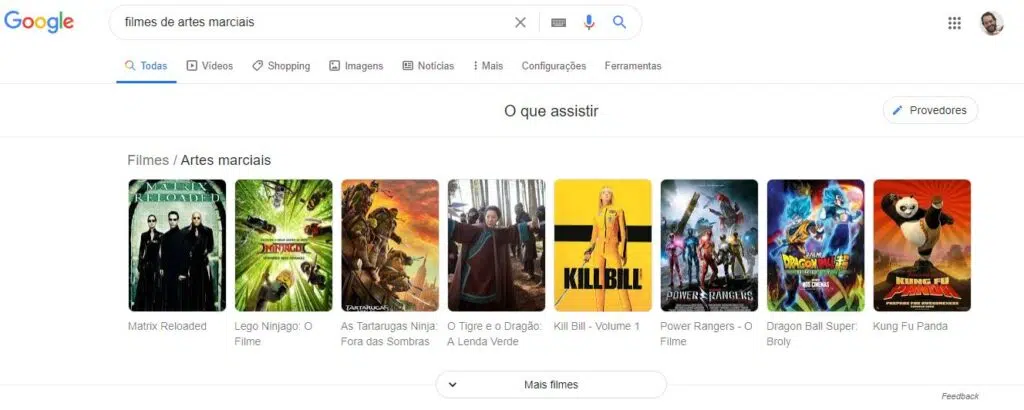 Google sugestão