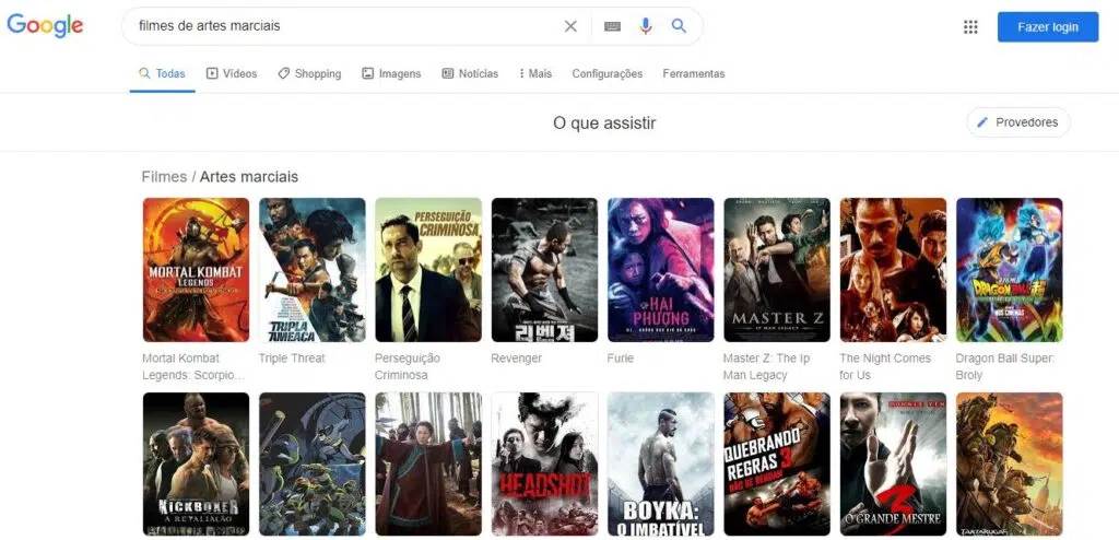 Google sugestão