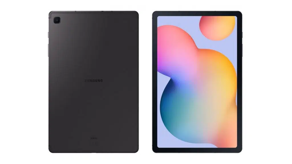 Samsung tab s6 lite imagens de divulgação das cores padrão