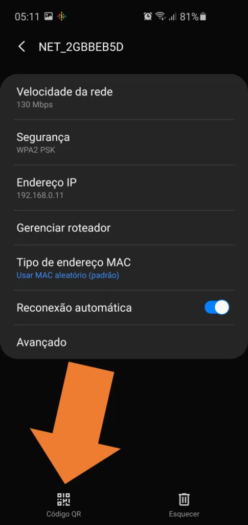 Como compartilhar a senha do wi-fi por qr code no android