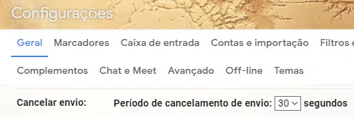 Procure o "cancelar envio" nas configurações.