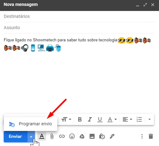 Programe mensagens para serem enviando quando quiser no gmail.