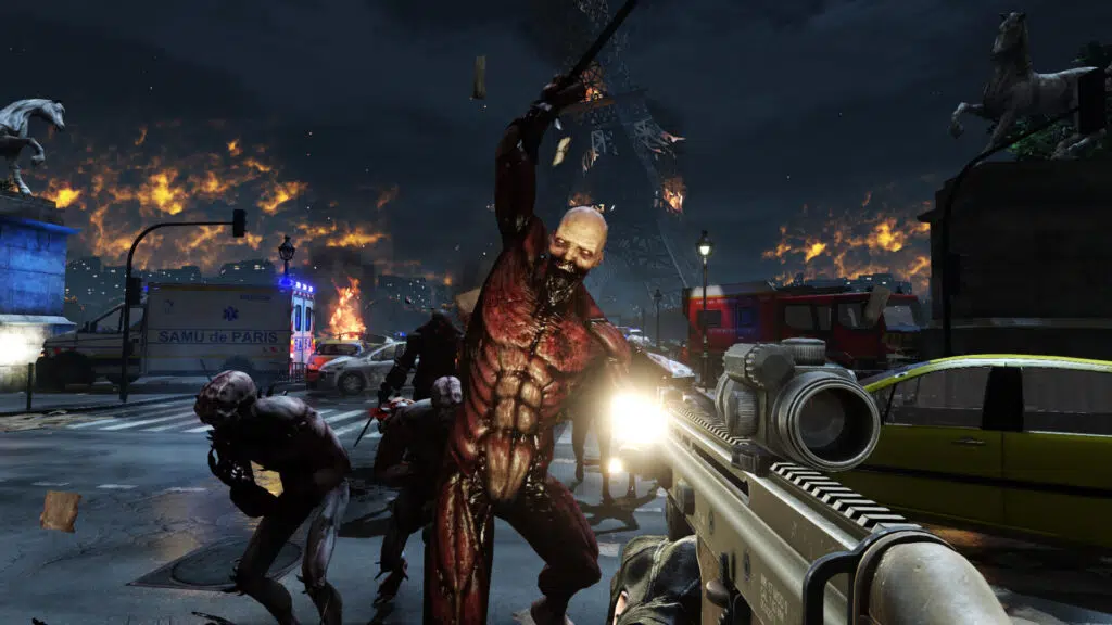 Um dos maiores marcos de killing floor 2 é sua violência explicita e inimigos com aparências assustadoras.