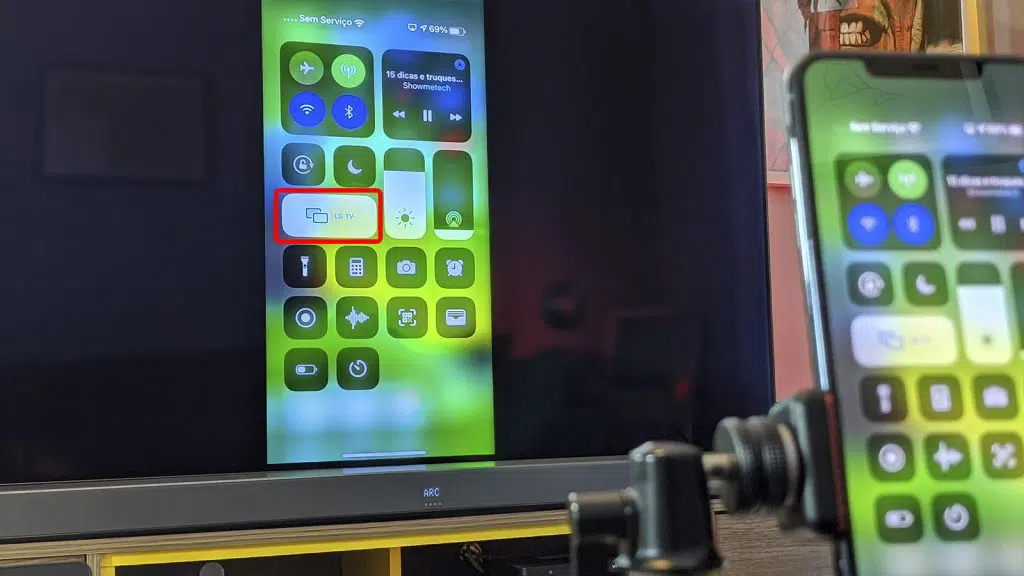 Espelhar tela ios tv
