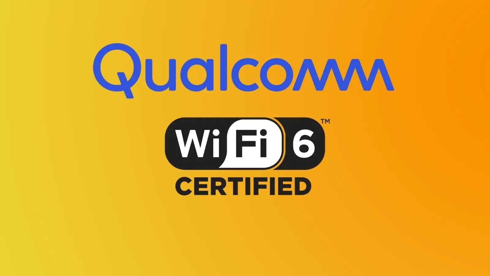 Logo da qualcomm e do wi-fi 6