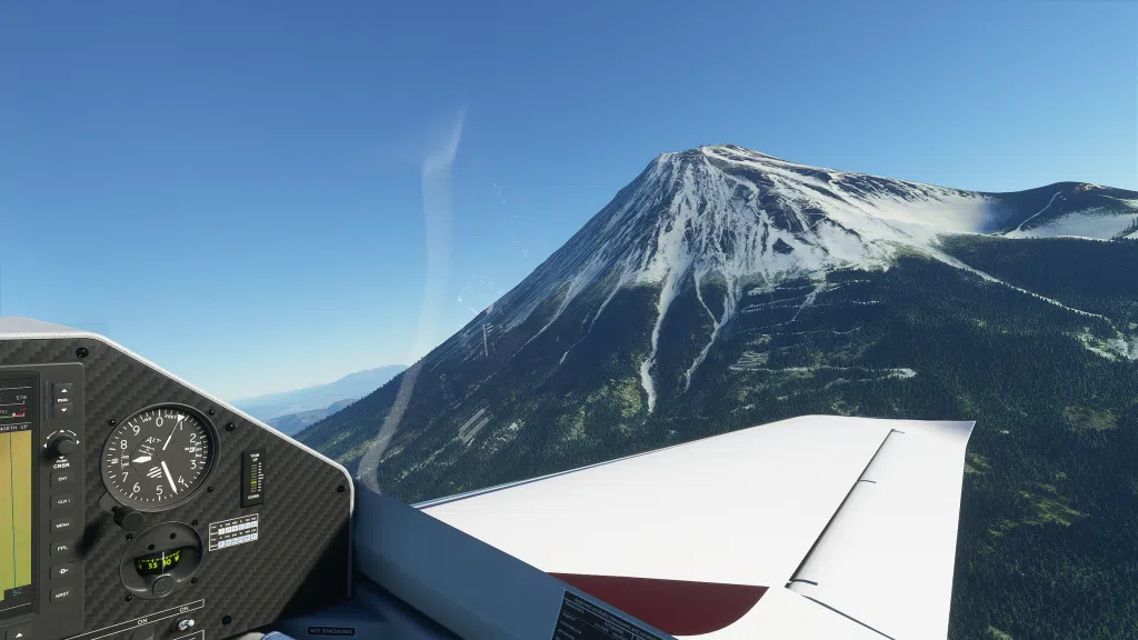 Monte fuji, no japão pelo microsoft flight simulator.