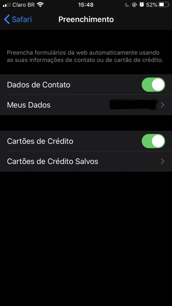 Tela do iphone