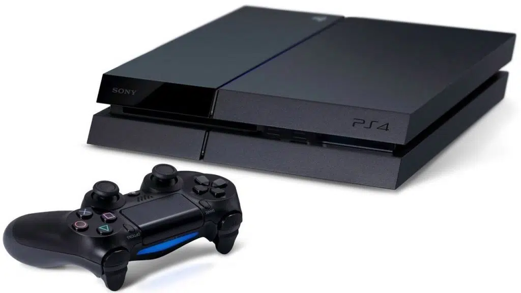 Imagem do ps4 e o dualshock 4.