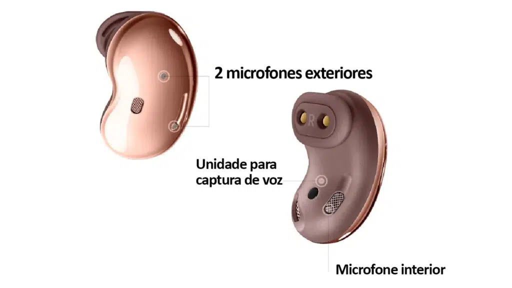 Galaxy buds live microfone