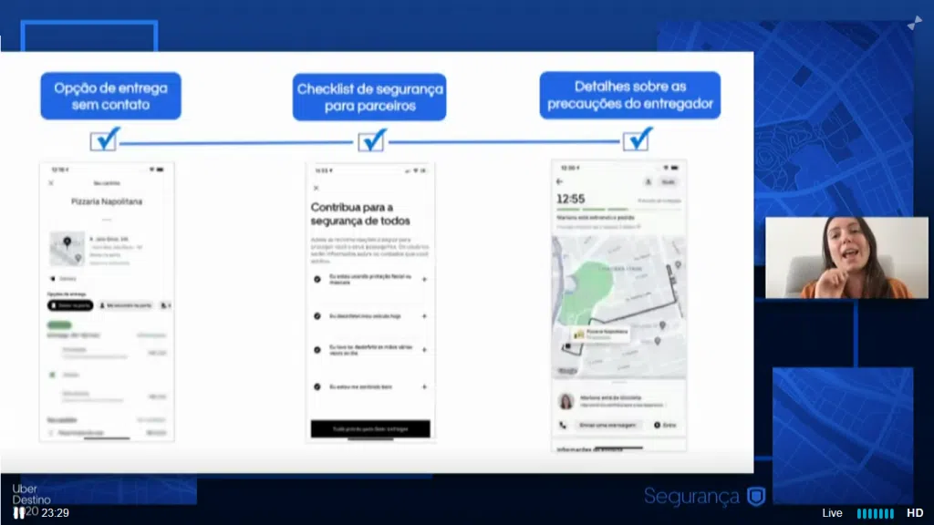 Uber anuncia verificação de identidade para usuários e mais segurança no uber eats. Durante a conferência uber destino 2020, a empresa ainda compartilhou números relacionados às suas ações durante a pandemia, além de revelar dados do impacto de suas parcerias