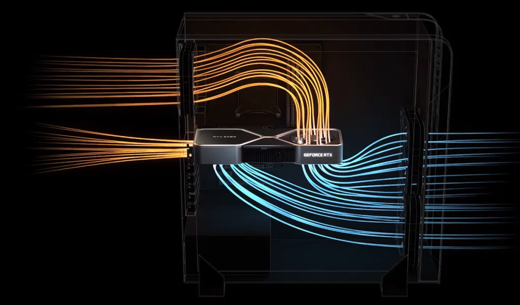 Sistema de refrigeração da rtx 3080.