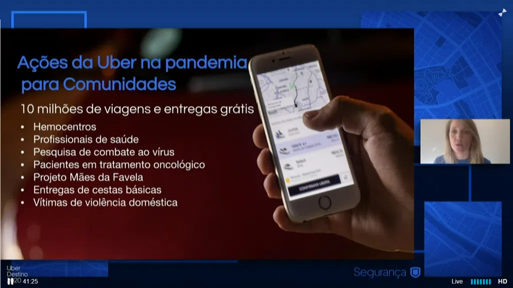 Uber anuncia verificação de identidade para usuários e mais segurança no uber eats. Durante a conferência uber destino 2020, a empresa ainda compartilhou números relacionados às suas ações durante a pandemia, além de revelar dados do impacto de suas parcerias