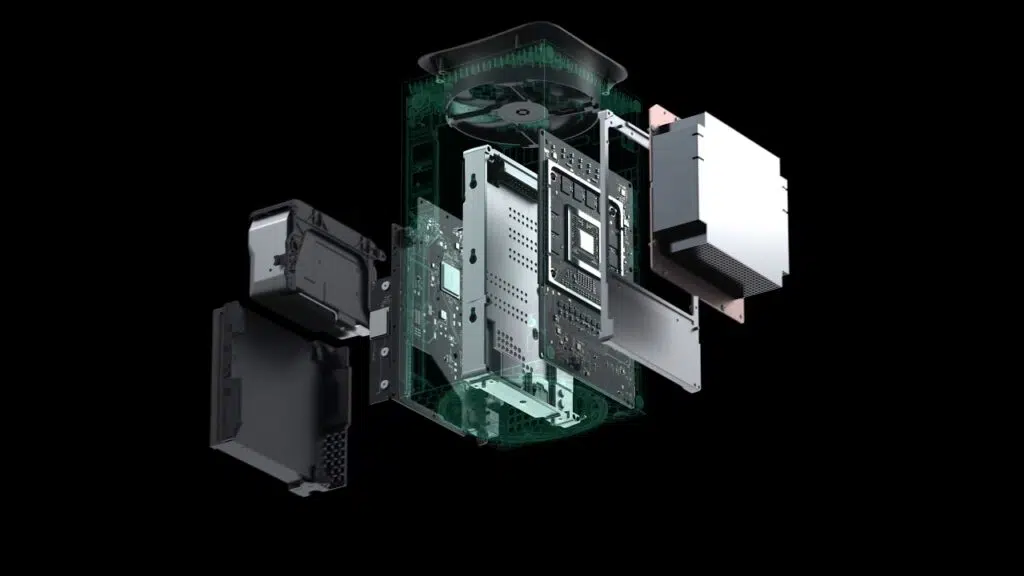 Construção interna do xbox series x