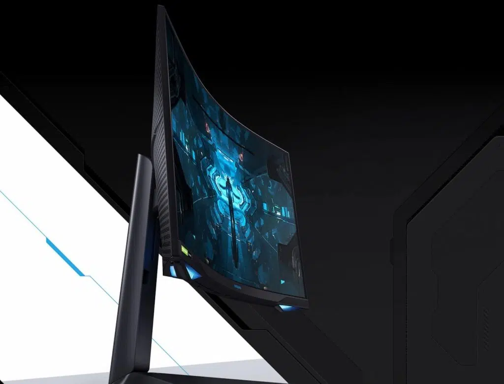 Imagem do odyssey g7, um dos novos monitores gamers da samsung