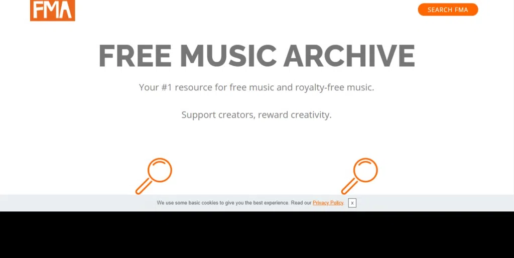 Free music archive é mais um dos sites para baixar músicas de graça, feito por meio da junção de várias rádios comunitárias