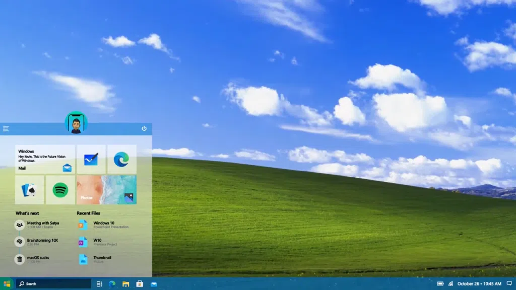 Imagem de um tema do windows 10 2021