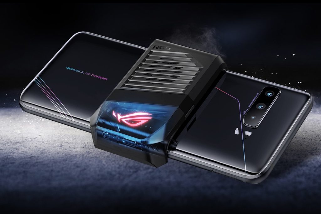 Dispositivo aeroactive cooler 3 do rog phone 3 da asus