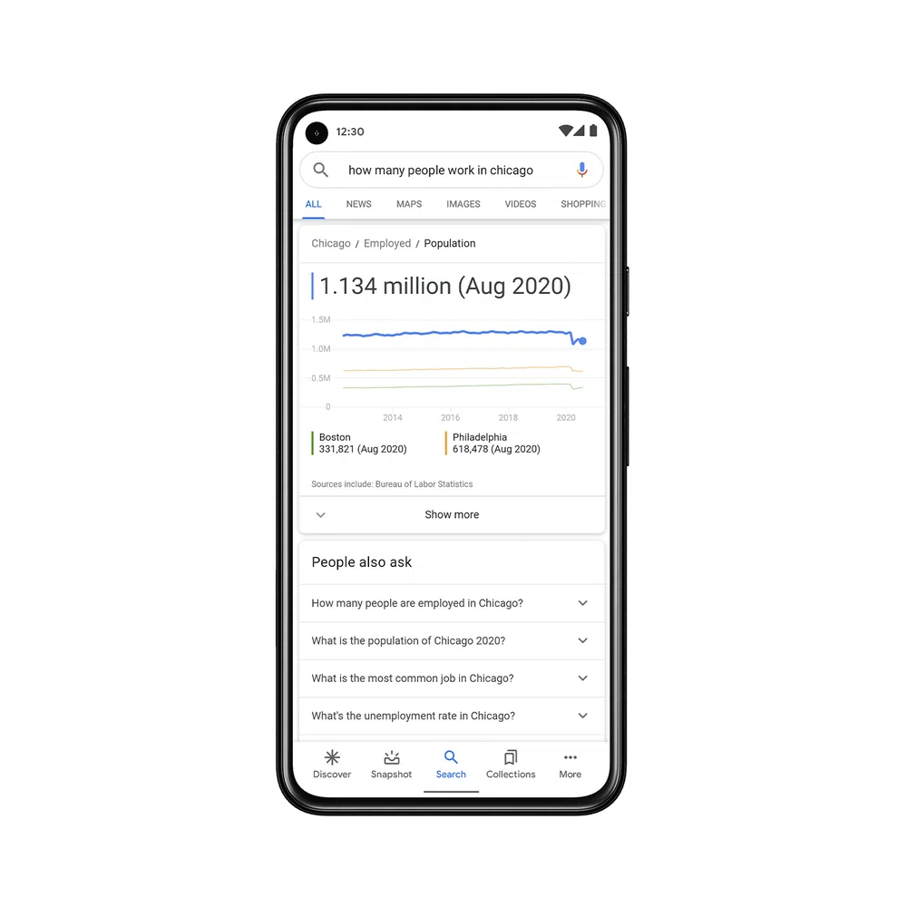 Print das novidades do google search on 2020