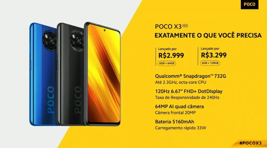 Poco x3 é o novo smartphone da xiaomi repleto de inovações para os gamers. O novo poco x3 da xiaomi é um smartphone poderoso com diversos recursos de performance para gamers