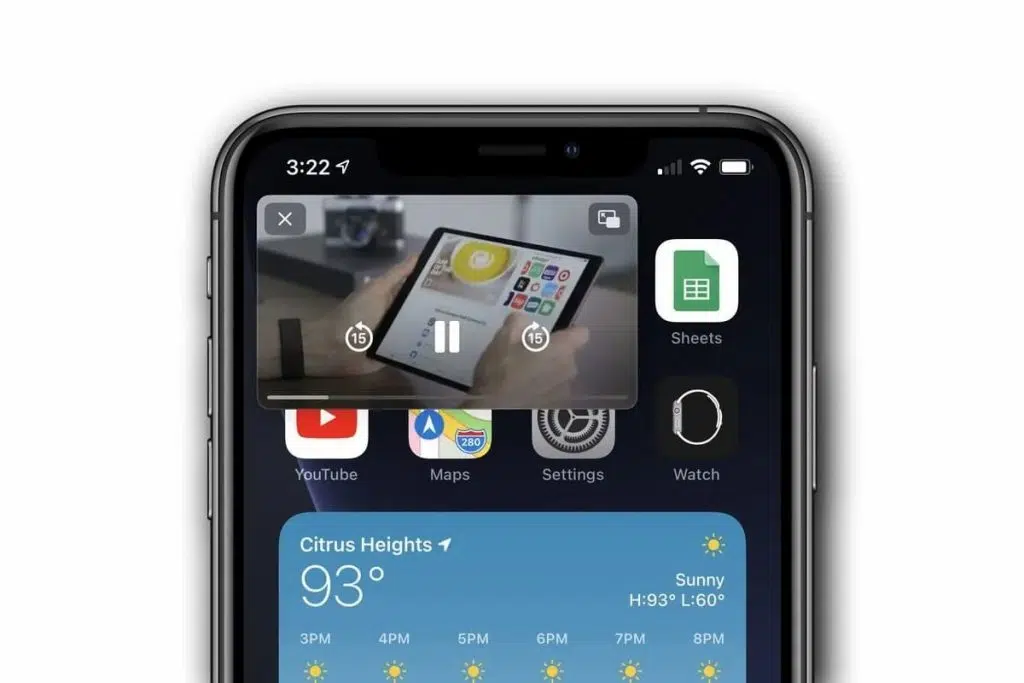 Modo picture-in-picture para vídeo, uma das dicas e truques para iphone 12