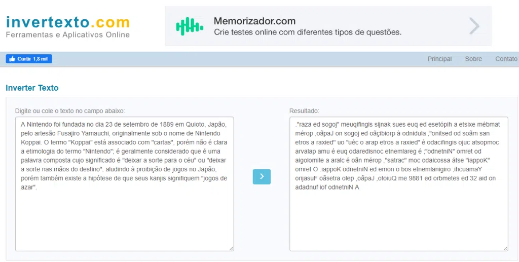 Tem de tudo! Aplicativos e ferramentas online gratuitos para te ajudar no dia a dia. O invertexto é um site que engloba ferramentas online que são indispensáveis. De texto a criptografia, confira a todos os recursos oferecidos pelo site