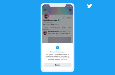 Novo processo de verificação de contas do twitter