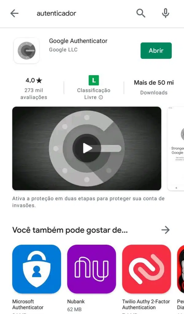 Como tornar o android mais seguro: aplicativos autenticadores são mais seguros que autenticação por sms.