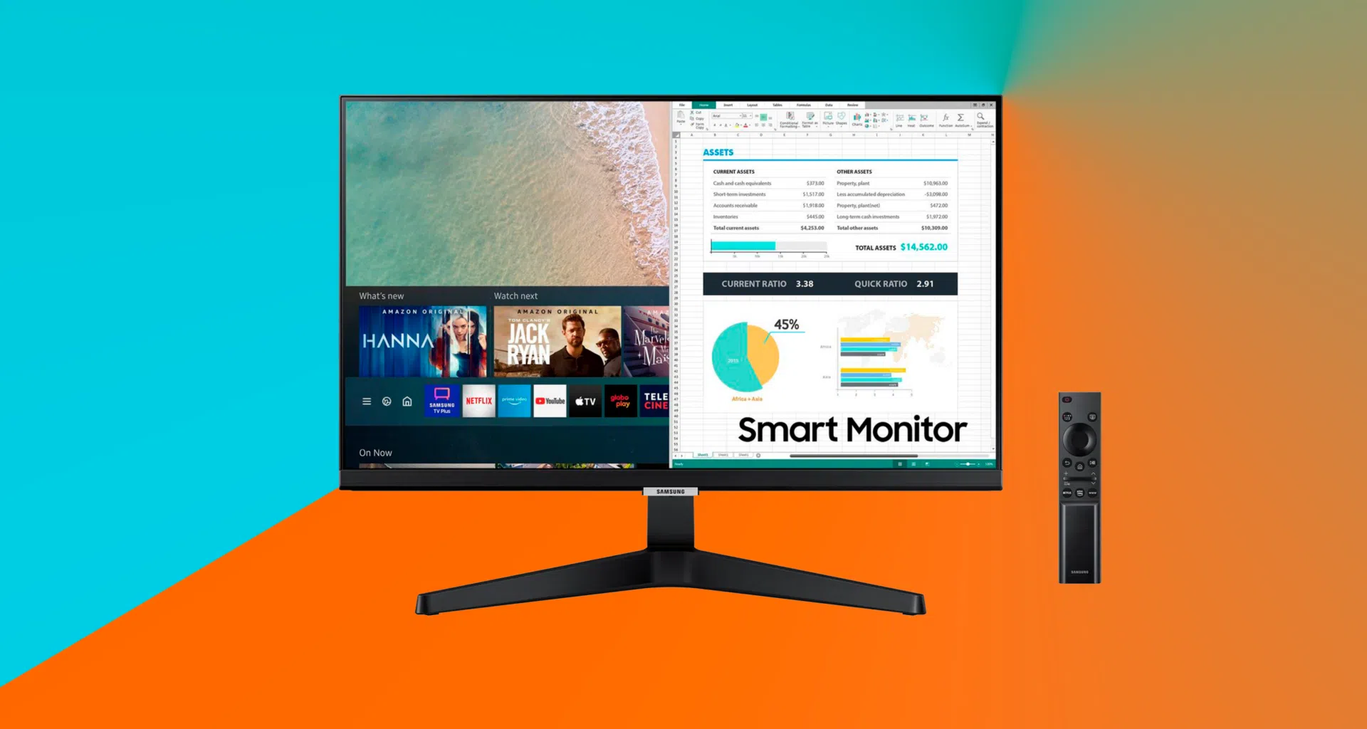 Imagem destaca smart monitor samsung m5