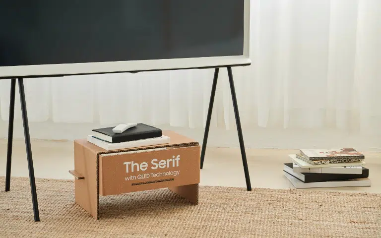 The serif, a tv design da samsung, chega ao brasil. Com design premiado assinado pelos irmãos bouroullec, samsung traz a smart tv the serif ao brasil a partir de setembro