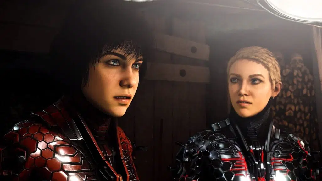 As duas protagonistas de wolfenstein: youngblood.