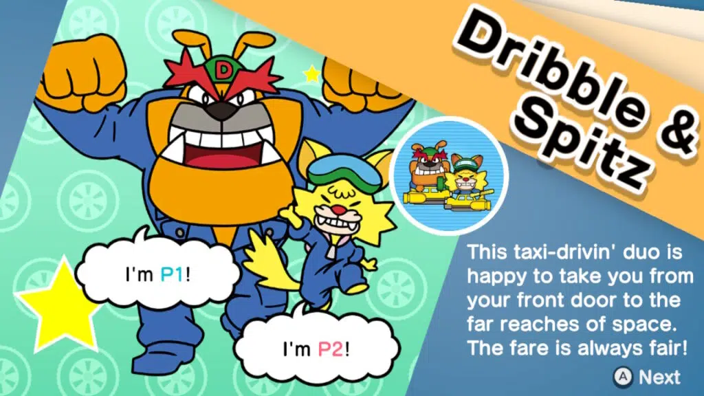 Dribble & spitz se une à equipe - warioware: get it together!