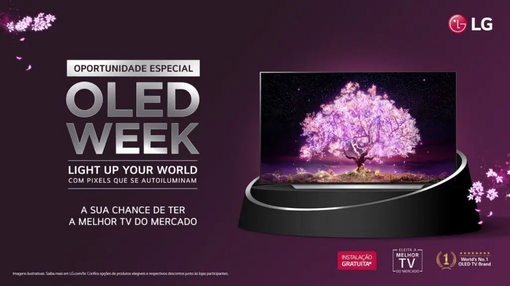 Oled week: lg anuncia promoções especiais para a sua linha de tvs oled