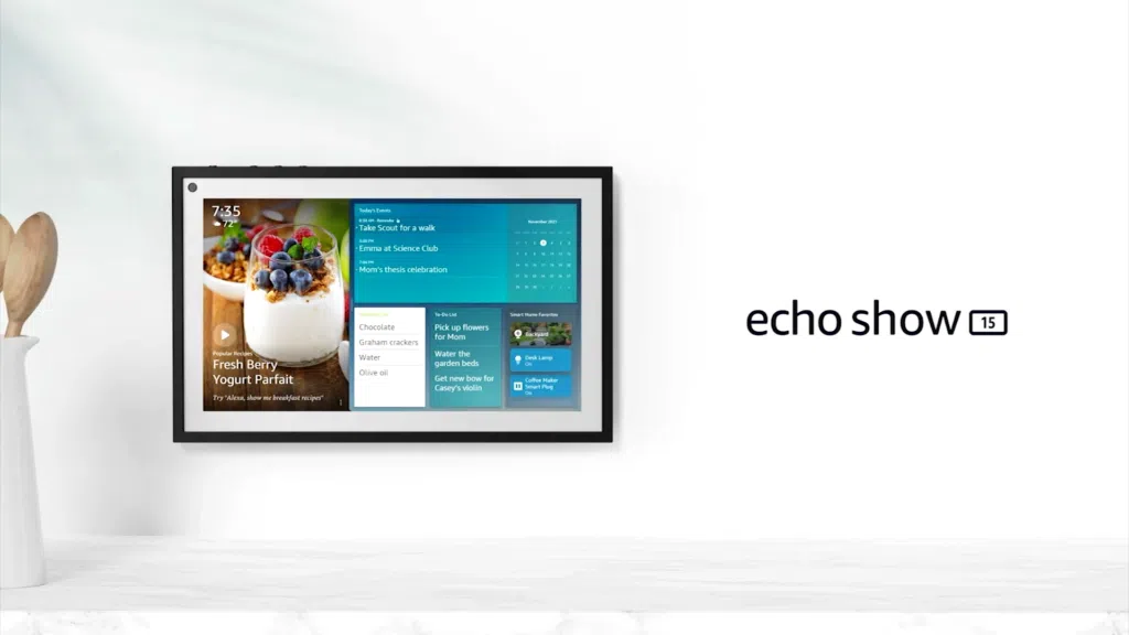 Echo show 15 apresentado no evento de novos produtos da amazon