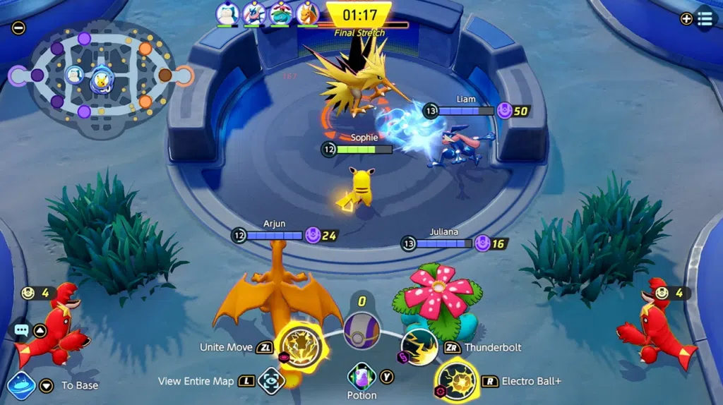 Como jogar pokémon unite: enfrentando zapdos