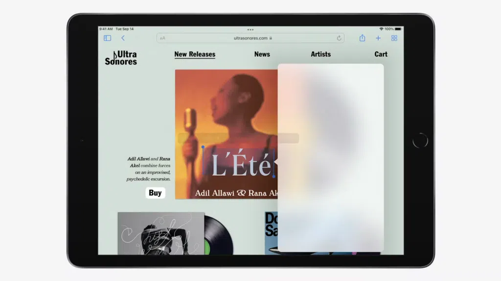 Design do novo ipad, como mostrado no keynote da apple