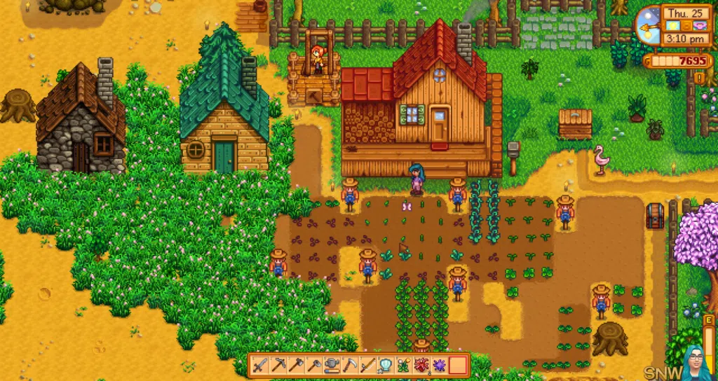 Cuide da sua própria fazenda e explore as possibilidades de morar no campo em stardew valley