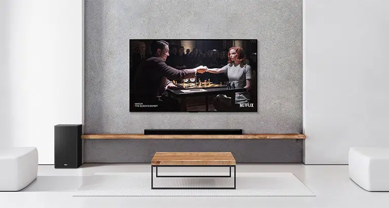 Capacidade sonora do lg home theater sound bar