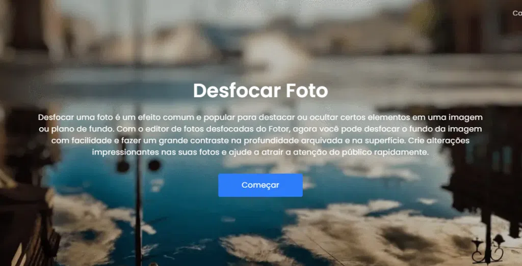 Usar fotor para desfocar fotos