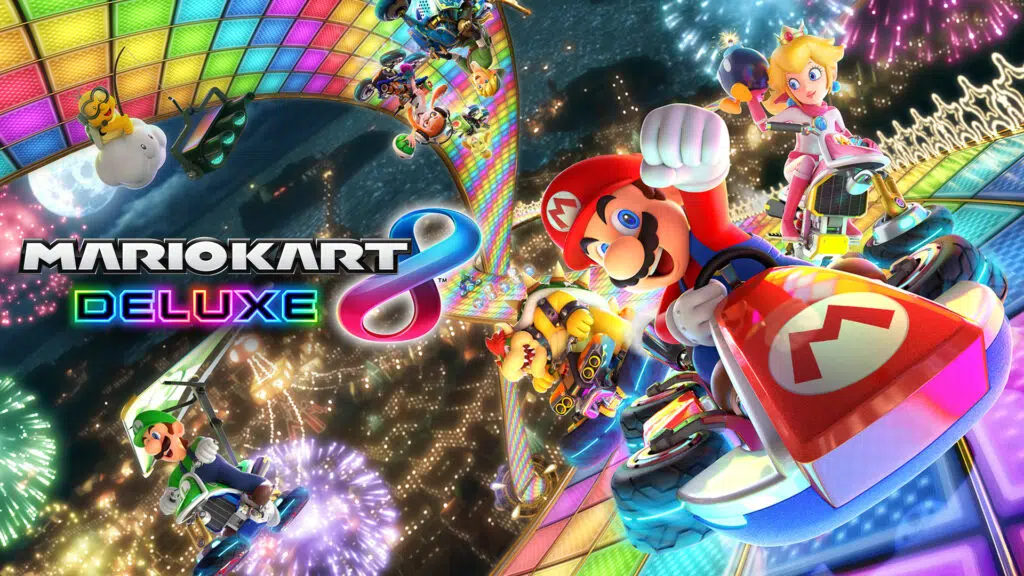 Imagem de divulgação de mario kart 8 deluxe