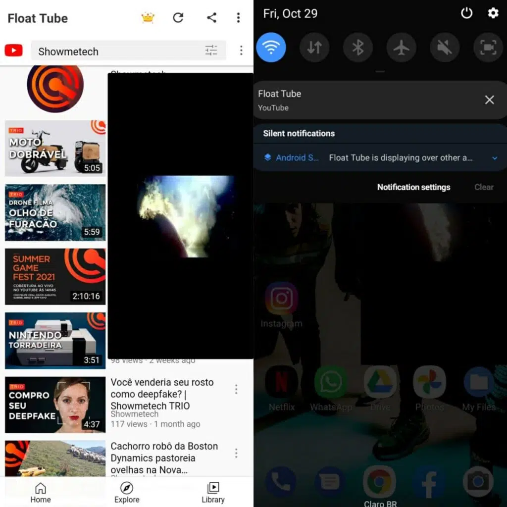 Tutorial de como ouvir youtube com a tela desligada com floattube