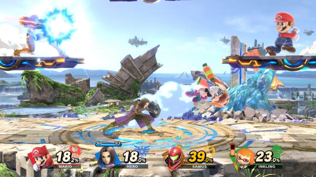 Quatro franquias diferentes se enfrentam em super smash bros. Brawl