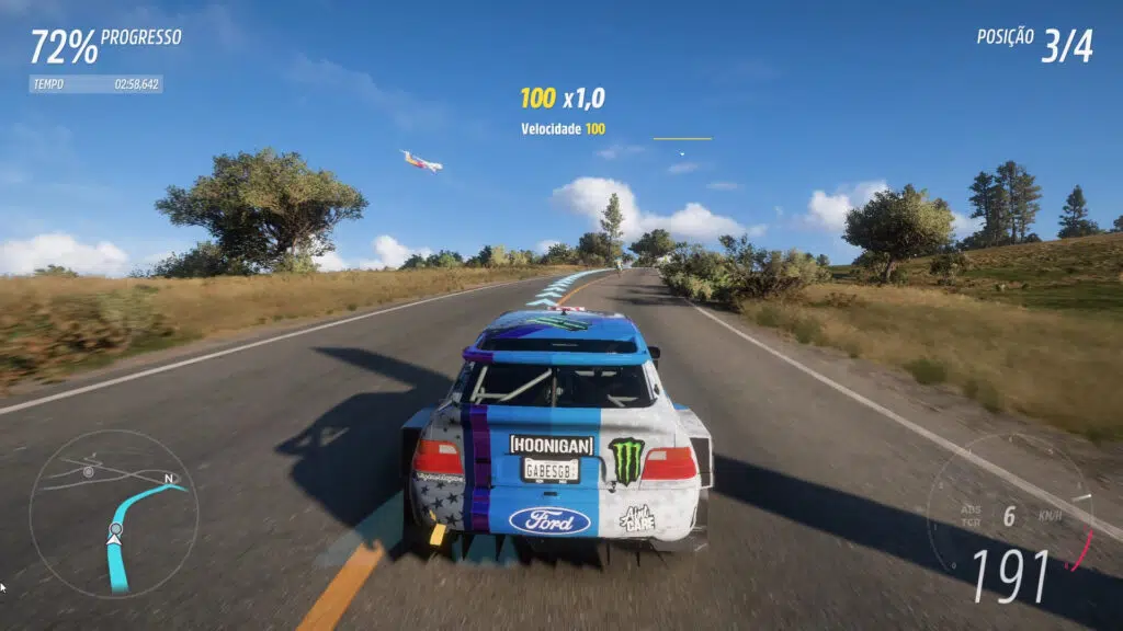 Pc rodando o forza horizon 5.