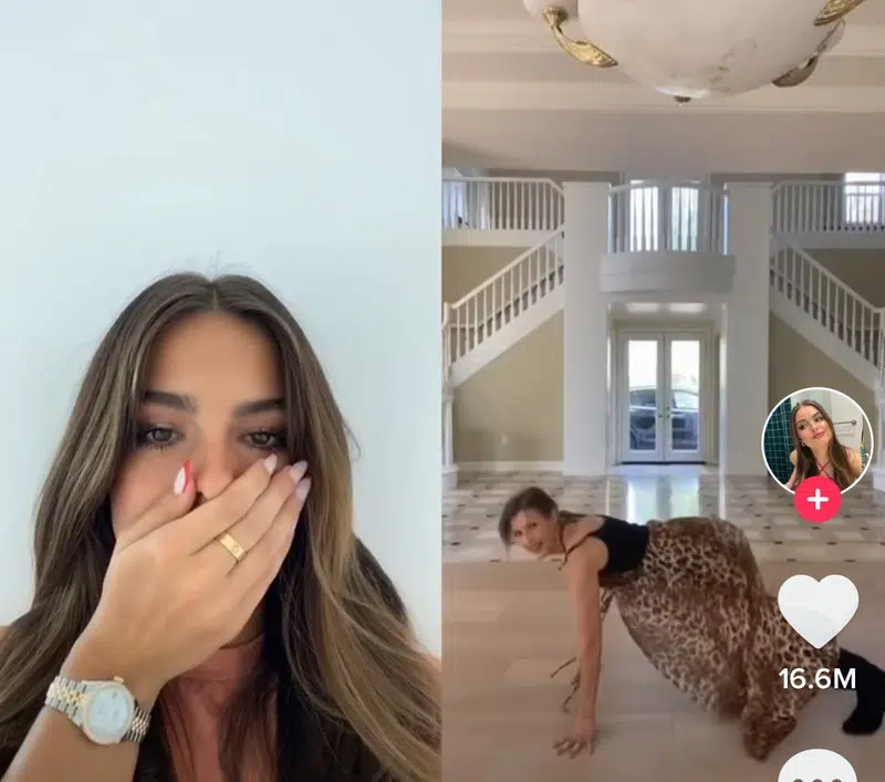 Mulheres fazendo dueto no tiktok